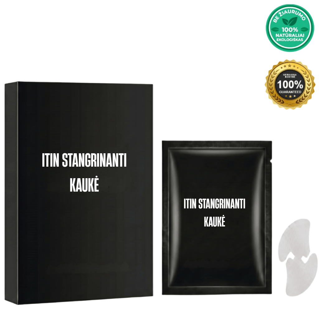 Itin stangrinanti kaukė - rafinuota veido priežiūros kaukė su moderniu lakštinės formato dizainu.
