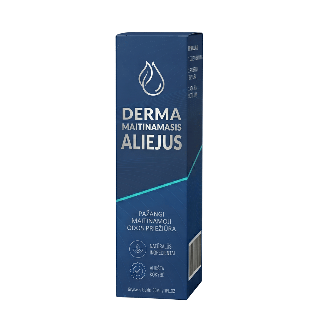 Derma maitinamasis aliejus - natūralus grožio aliejus odos priežiūrai.
