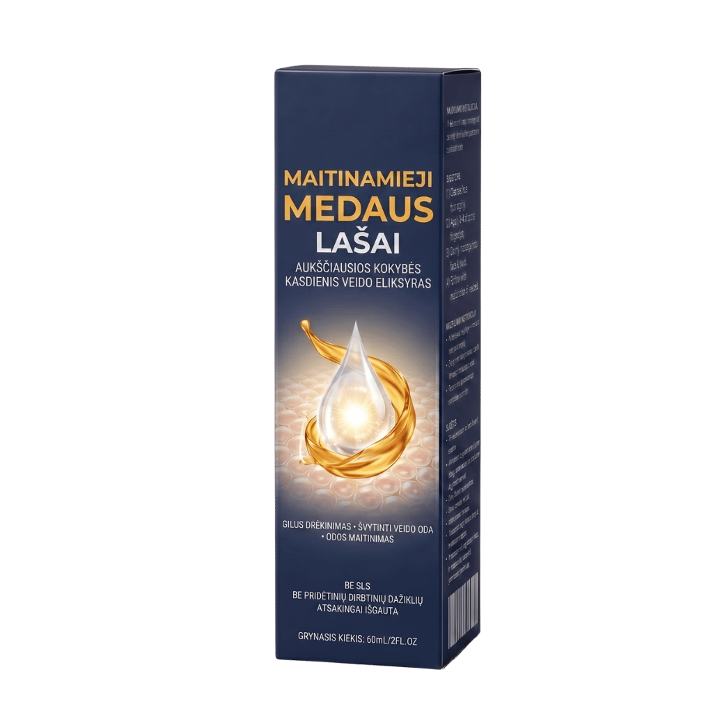 Maitinamieji medaus lašai - odos puoselėjimo formulė, skirta švytinčiai ir gerai prižiūrėtai odai.