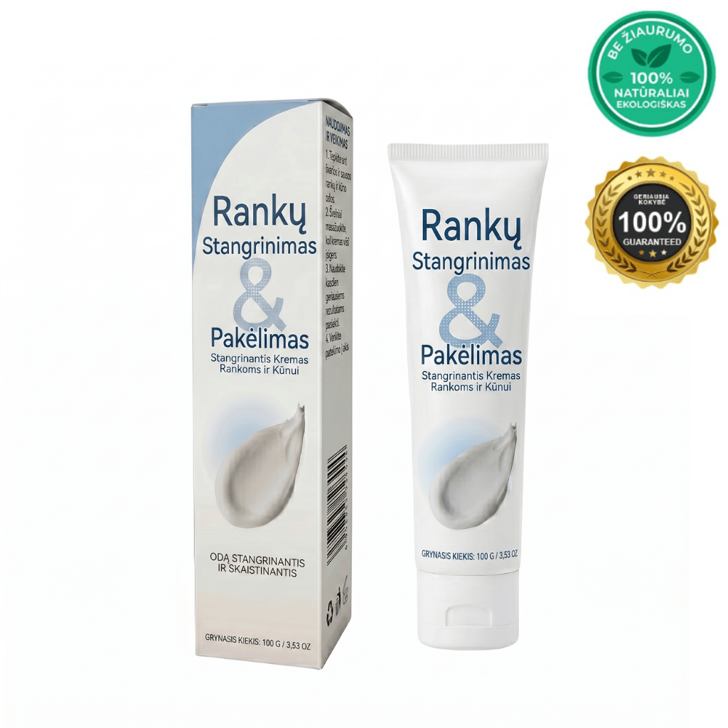 Rankų stangrinamasis kremas