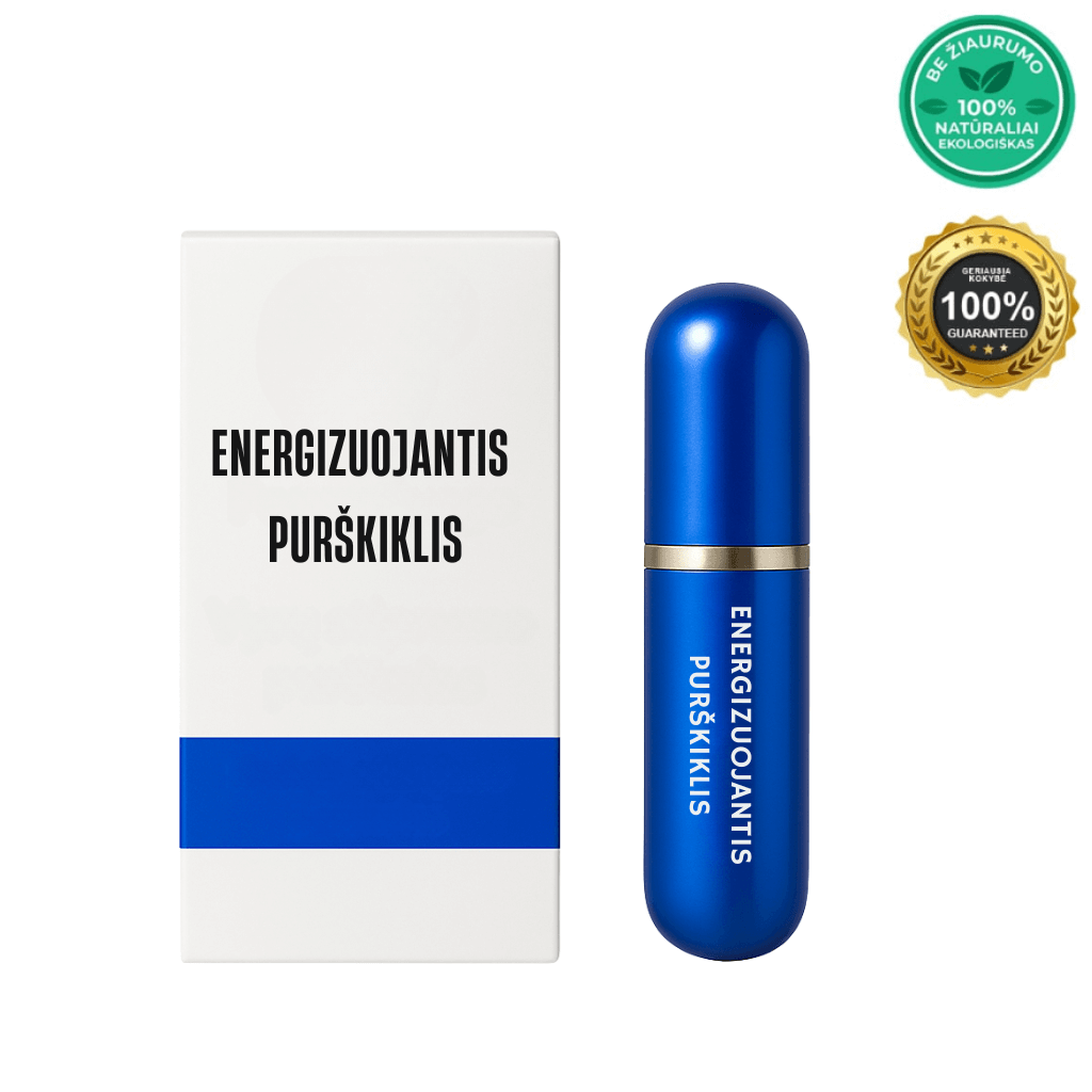 Energizuojantis purškiklis