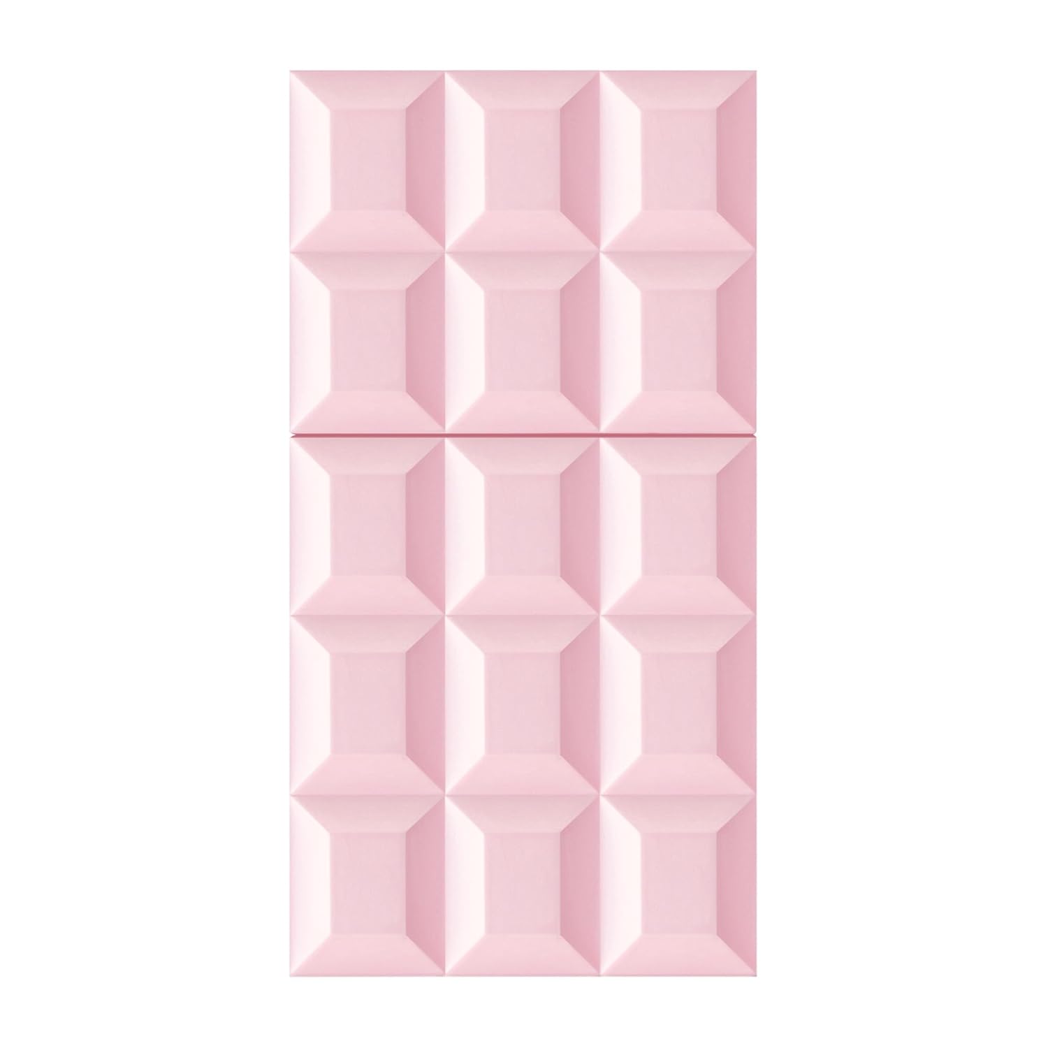 Skaistums Aroma Elegancija decorative pink tile design with 3D geometric pattern.